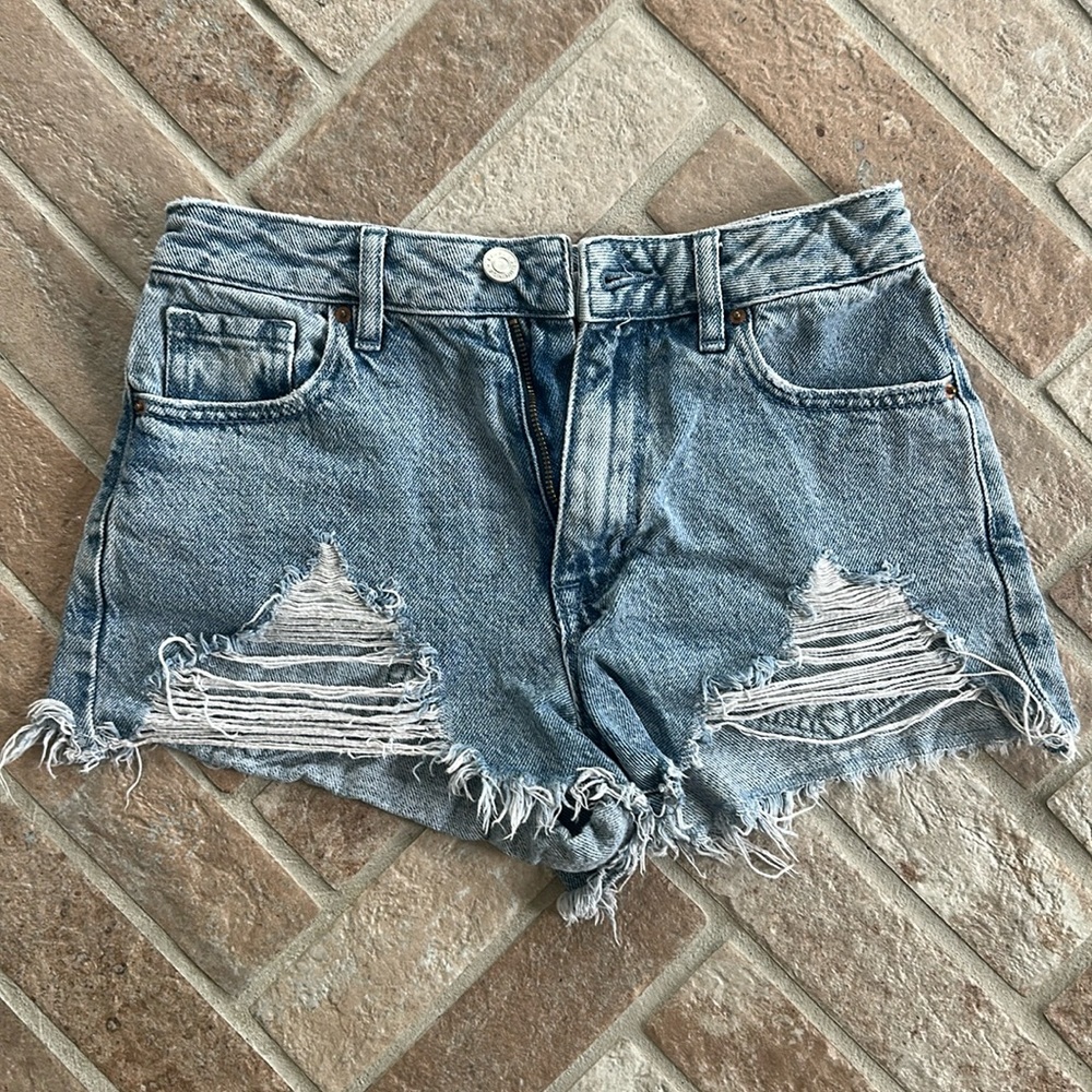 Pacsun High Rise Festival denim shorts